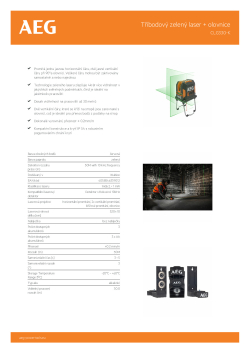 RYOBI CLG330-K Tříbovový zelený laser + olovnice 4935472255 A4 PDF