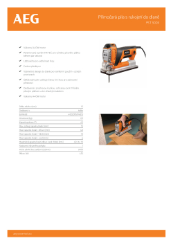 RYOBI PST 500X Přímočará pila s rukojetí do dlaně 4935428260 A4 PDF