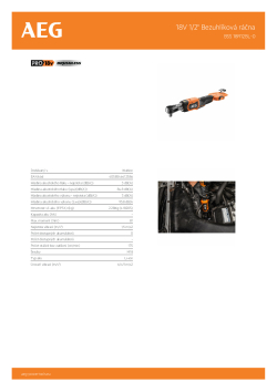 RYOBI BSS 18R12BL 18V 1/2" Bezuhlíková ráčna 4935480973 A4 PDF