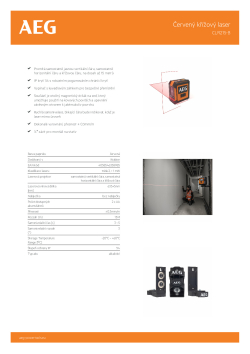 RYOBI CLR215-B Červený křížový laser 4935472252 A4 PDF