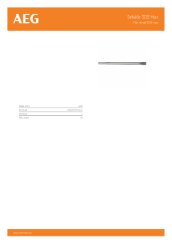 RYOBI SDS Max Chisels Plochý sekáč SDS Max 4932352686 A4 PDF