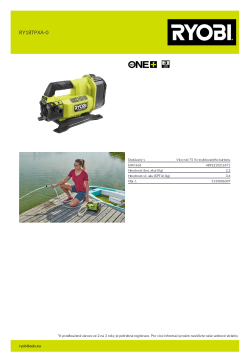 RYOBI RY18TPXA  5133006307 A4 PDF