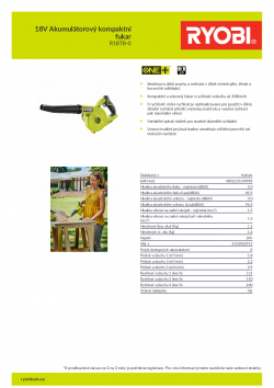 RYOBI R18TB 18V Akumulátorový kompaktní fukar 5133002915 A4 PDF