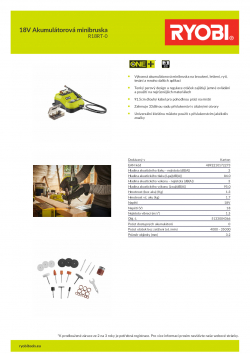 RYOBI R18RT 18V Akumulátorová minibruska 5133004366 A4 PDF