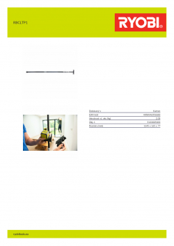 RYOBI RBCLTP1  5133005033 A4 PDF