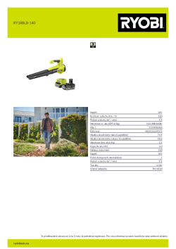RYOBI RY18BLB  5133006365 A4 PDF