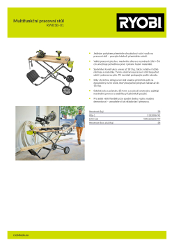 RYOBI RWBSB-01 Multifunkční pracovní stůl 5132006741 A4 PDF