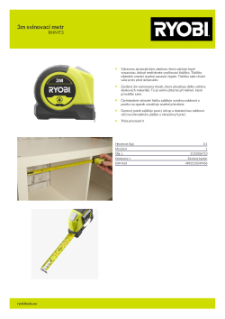 RYOBI RHMT 3m svinovací metr 5132006710 A4 PDF