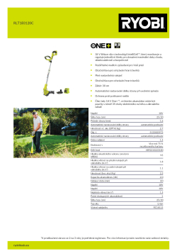 RYOBI RLT18  5133005973 A4 PDF