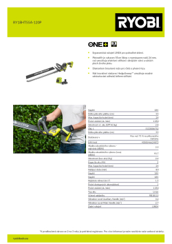 RYOBI RY18HT55A  5133006752 A4 PDF