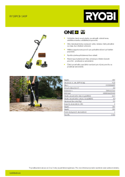 RYOBI RY18PCB  5133006807 A4 PDF