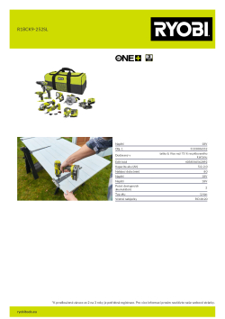 RYOBI R18CK9  5133006552 A4 PDF