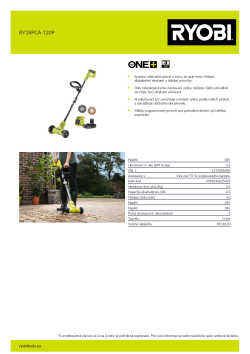 RYOBI RY18PCA  5133006805 A4 PDF