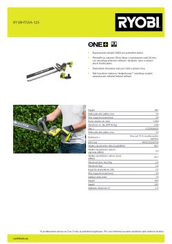 RYOBI RY18HT55A  5133006633 A4 PDF