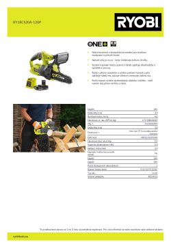 RYOBI RY18CS20A  5133006993 A4 PDF