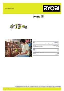 RYOBI R18CK3G-242G  5133006825 A4 PDF