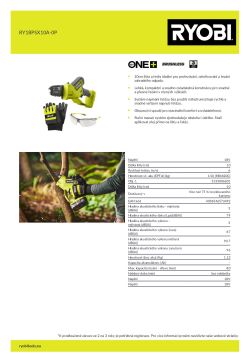 RYOBI RY18PSX10A  5133006601 A4 PDF