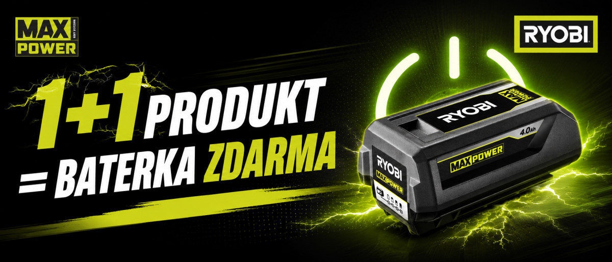 Kupte 2 produkty z 36V řady MAXPOWER  a získejte 4Ah akumulátor zdarma.