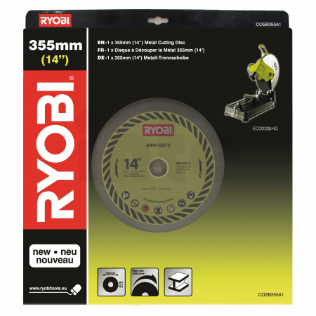 RYOBI COSB355A1 355mm pilový kotouč pro rozbrusku 5132002684