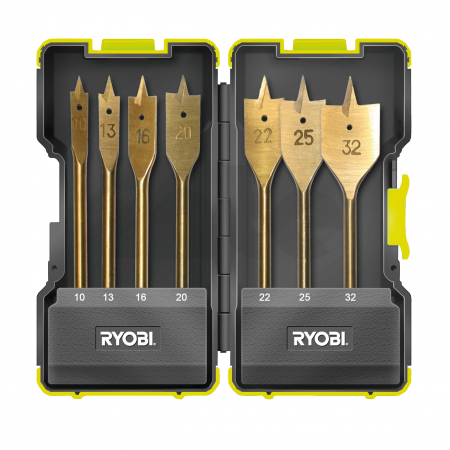 RYOBI RAK07SB 7ks sada plochých vrtáků 5132002252