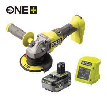 RYOBI RAG18BL 18V ONE+™ Bezuhlíková úhlová bruska (1 x 4,0 Ah) 5133006886