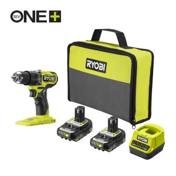 RYOBI RDD18C1 18V ONE+™ HP bezuhlíkový vrtací šroubovák  (2 x 2,0 Ah) 5133006519
