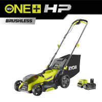 RYOBI RY18LMX33A 18V ONE+™ HP bezuhlíková sekačka na trávu, šířka záběru 33 cm,  (1 x 4,0Ah) 5133006394