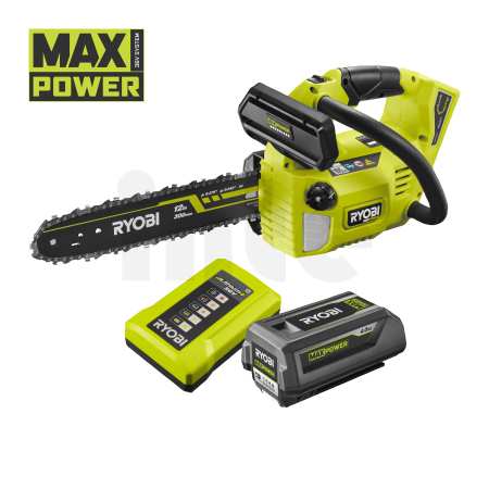 RYOBI RY36THCSX30A 36V MAX POWER bezuhlíková řetězová pila s horní rukojetí a délkou lišty 30 cm (1 x 4,0Ah) 5133006619