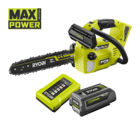 RYOBI RY36THCSX30A 36V MAX POWER bezuhlíková řetězová pila s horní rukojetí a délkou lišty 30 cm (1 x 4,0Ah) 5133006619