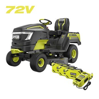 RYOBI RY72TMX117 72V Bezuhlíkový zahradní rider, šířka záběru 117 cm 5133006303