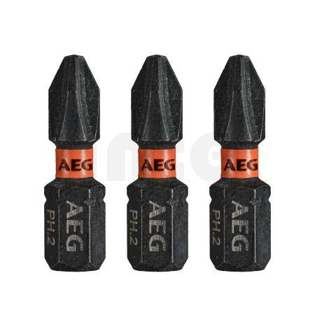 RYOBI AAK25 AEG Rázový šroubovací bit Ballistic 25mm PH2 – 3ks 4932479168