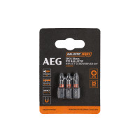 RYOBI AAK25 AEG Rázový šroubovací bit Ballistic 25mm PZ1 – 3ks 4932479170