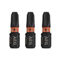 RYOBI AAK25 AEG Rázový šroubovací bit Ballistic 25mm PZ3 – 3ks 4932479172