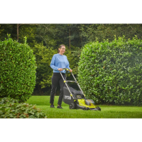 RYOBI RY18LMX40C-240 18V ONE+ Akumulátorová sekačka na trávu, šířka záběru 40 cm (2 x 4,0 Ah) 5133006290