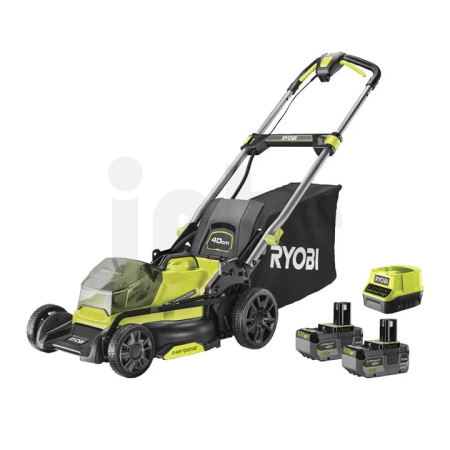 RYOBI RY18LMX40C-240 18V ONE+ Akumulátorová sekačka na trávu, šířka záběru 40 cm (2 x 4,0 Ah) 5133006290