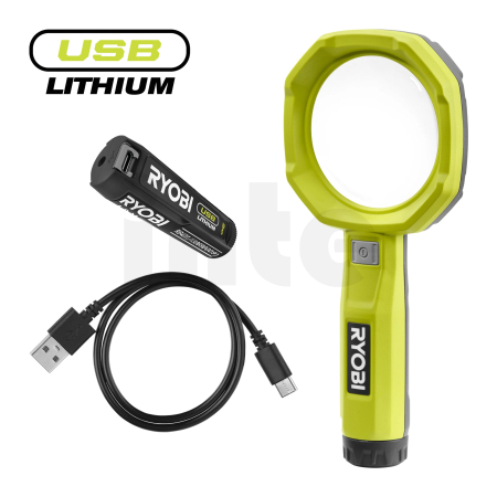 RYOBI RML4-120G 4V Akumulátorové zvětšovací světlo USB Lithium (1 x 2,0Ah) 5133006229