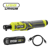 RYOBI RR14W4-120G 4V Akumulátorová ráčna 1/4" USB Lithium (1 x 2,0Ah) 5133006255