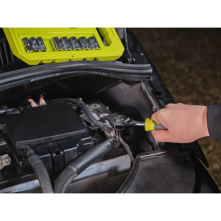 RYOBI RHRS10PC 10-dílná ¼˝ sada ráčny a nástrčných klíčů 5132006067