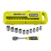 RYOBI RHRS11PC 11-dílná 3/8” sada ráčny a nástrčných klíčů 5132006068