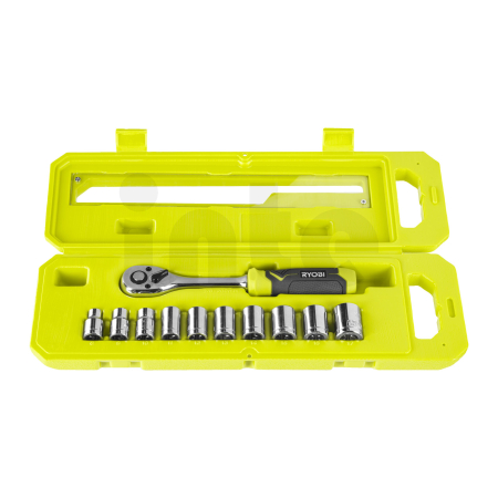 RYOBI RHRS11PC 11-dílná 3/8” sada ráčny a nástrčných klíčů 5132006068