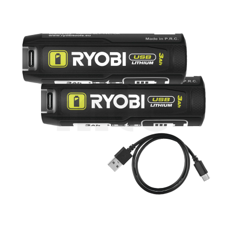 RYOBI RB4L30X2 3,0Ah Akumulátor USB Lithium, 2 ks, 5133006547