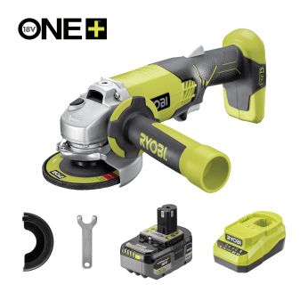 RYOBI R18AG 18V ONE+™ úhlová bruska 115mm (1x 4,0 Ah) 5133006908