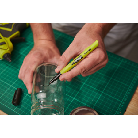 RYOBI RHMFM Černý popisovač s tenkým hrotem, sada 4 ks 5132006705