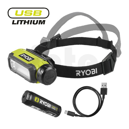 RYOBI RHT4 4V USB Lithium™ čelovka (1 x 2,0 Ah) 5133006810