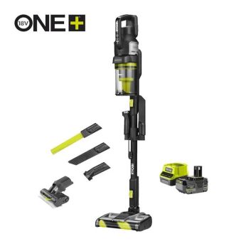 RYOBI RASV18BL-1X40GL 18V ONE+ bezuhlíkový tyčový vysavač s technologií proti namotávání vlasů (1 x 4,0 Ah) 5133006977