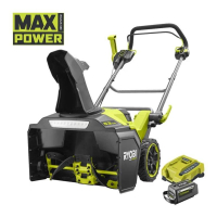 RYOBI RY36STX53B-160 MAX POWER Bezuhlíková sněhová fréza, šířka záběru 53cm (1x6.0Ah) 5133006816