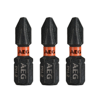 RYOBI AAK25 AEG Rázový šroubovací bit Ballistic 25mm PH2 – 3ks 4932479168
