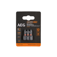 RYOBI AAK25 AEG Rázový šroubovací bit Ballistic 25mm PZ1 – 3ks 4932479170