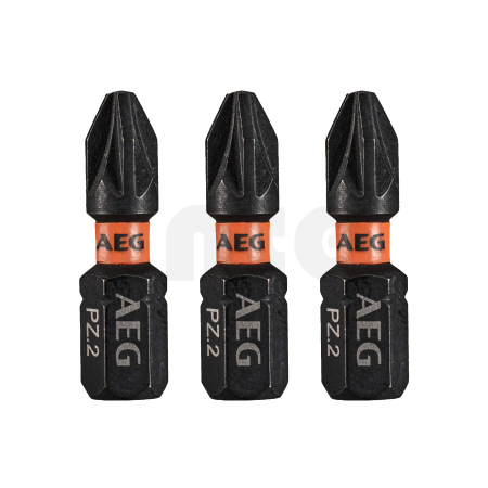 RYOBI AAK25 AEG Rázový šroubovací bit Ballistic 25mm PZ2 – 3ks 4932479171