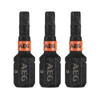RYOBI AAK25 AEG Rázový šroubovací bit Ballistic 25mm Hex 3 – 3ks 4932479177
